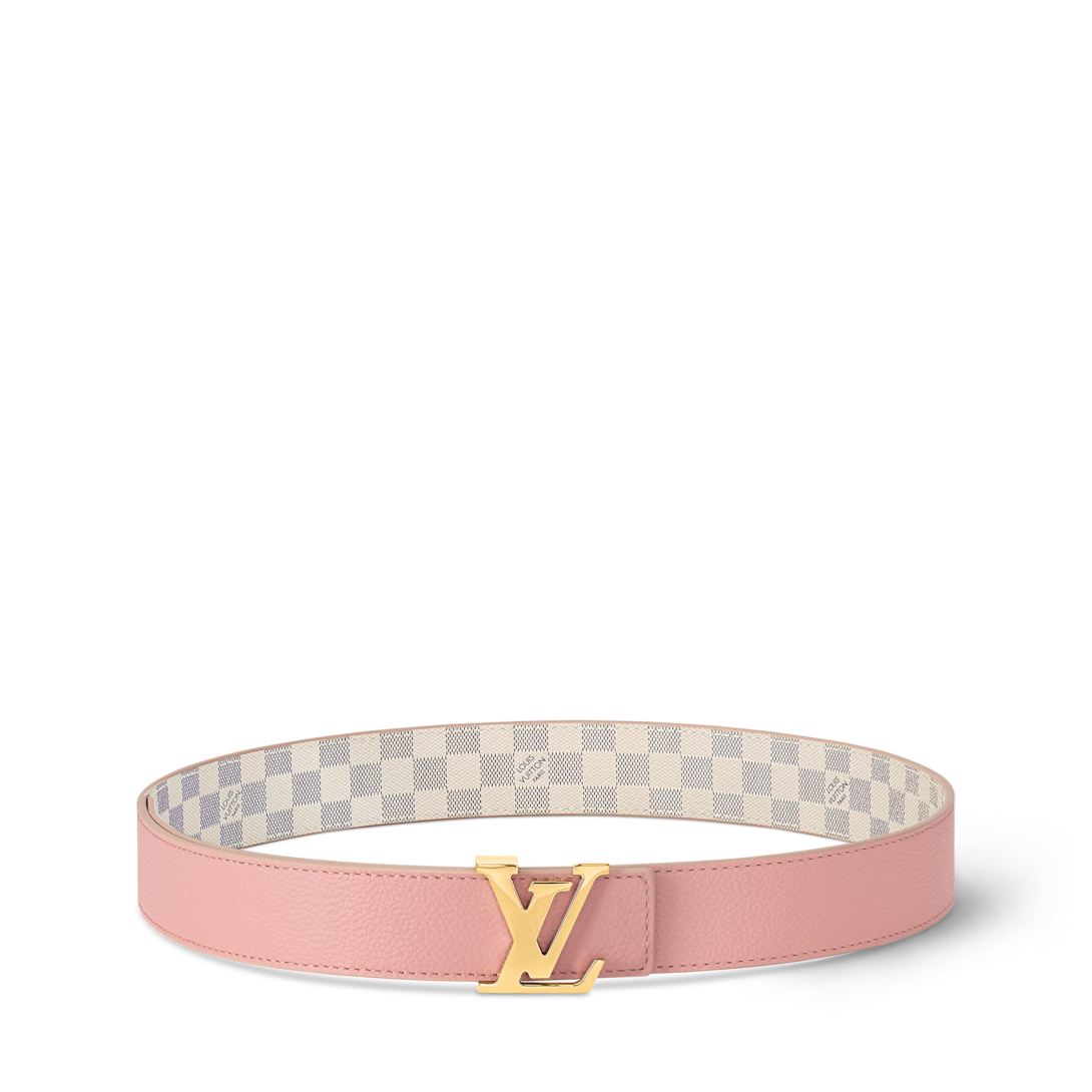 ベルト・LV イニシャル 30MM リバーシブル ダミエ・アズール｜ルイ
